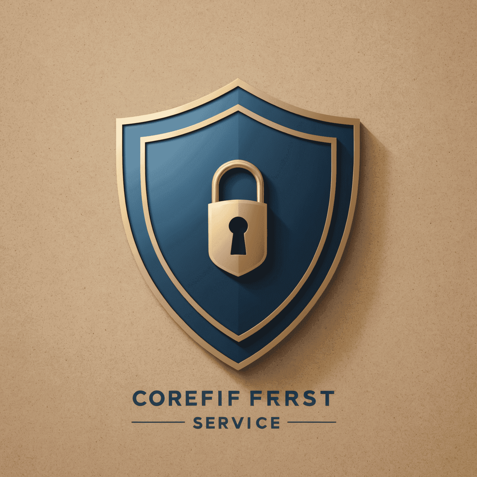 CoreFirst Trust & Service logo featuring a shield icon with a keyhole, symbolizing trust and security