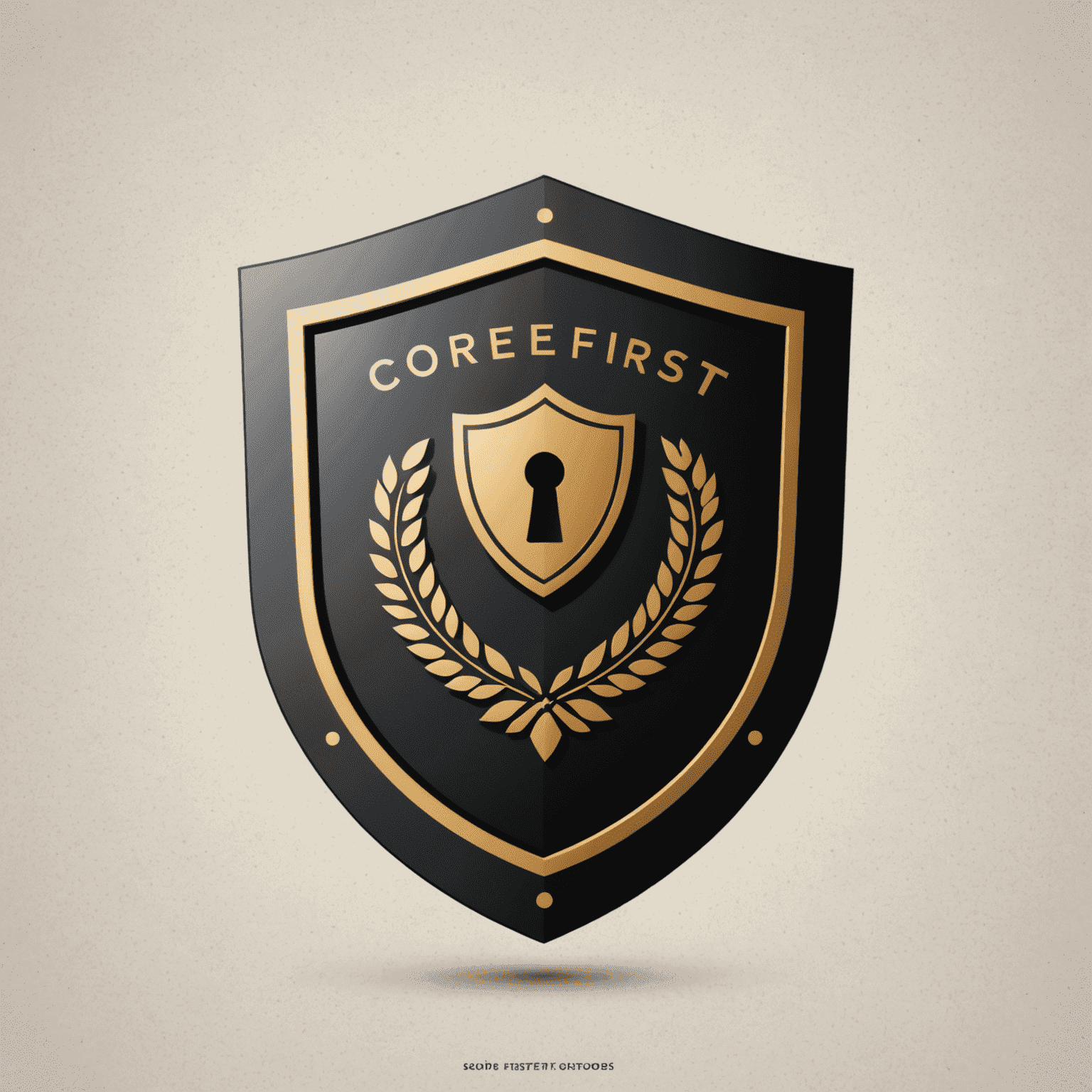 CoreFirst Trust & Service logo featuring a shield icon with a keyhole, symbolizing trust and security